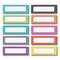 Teacher Created Resources Chevron Labels Magnetic Accents, 10 Assorted Colors, 4.75in. x 1.5in., 20PK TCR77204 - alternate 1